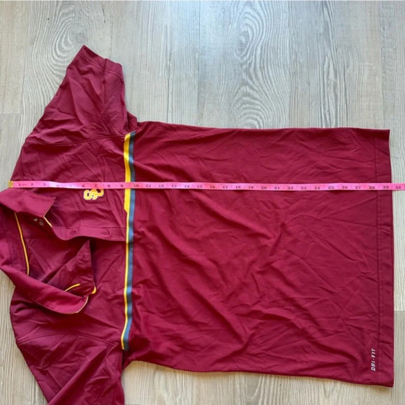 USC Trojans Men’s Nike polo shirt size small collegiate spirit wear red yellow - Picture 7 of 7